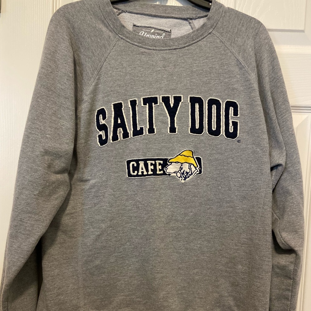 Unwind By League The Salty Dog Cafe embroidered sweatshirt